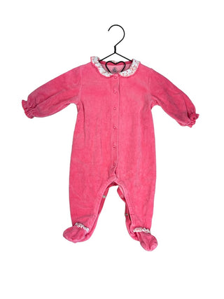 Petit Bateau Velour sleeper, 6 months