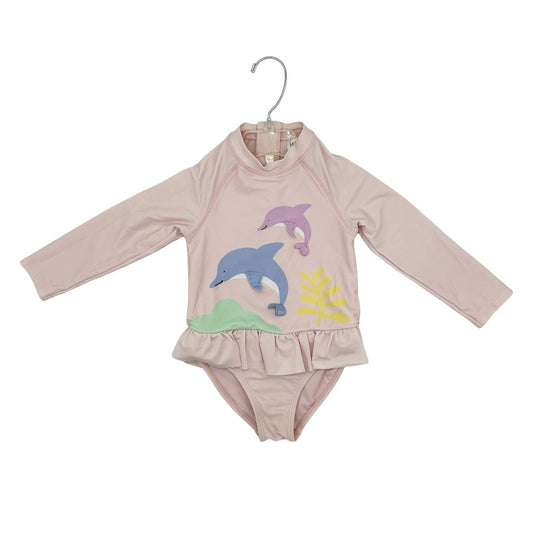 Marks & Spencer pink dolphin sun protection swim, 18-24 months