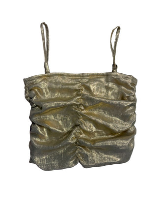 Flowers by Zoe Gold metallic tank, 6x