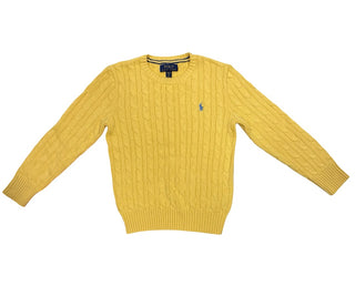Ralph Lauren Cable knit yellow sweater, 8 years
