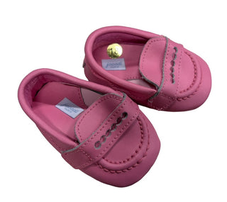 Jacadi Pink loafer crib shoes, 3-6 months