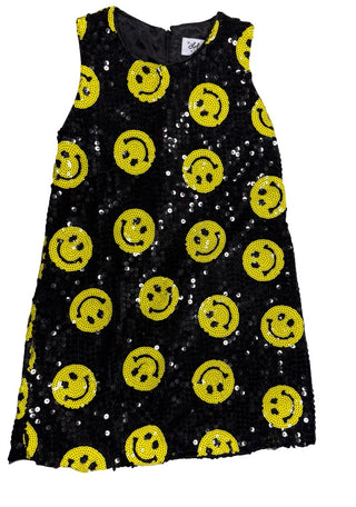 Lola & the boys Smiley face sequin dress, 8 years