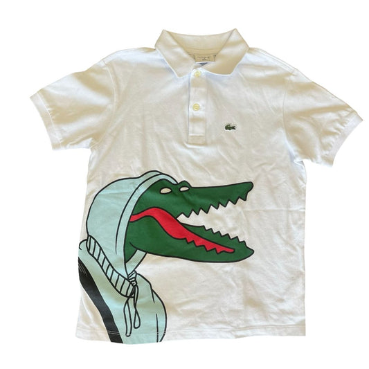 Lacoste x Jean-Michel Tixier alligator graphic collared shirt, 12 youth