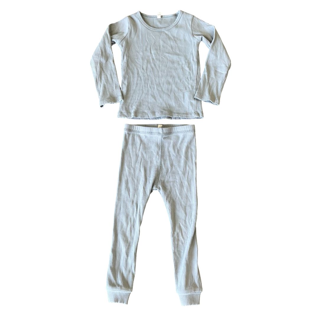 Quincy Mae gery two piece pj's, 2-3 years