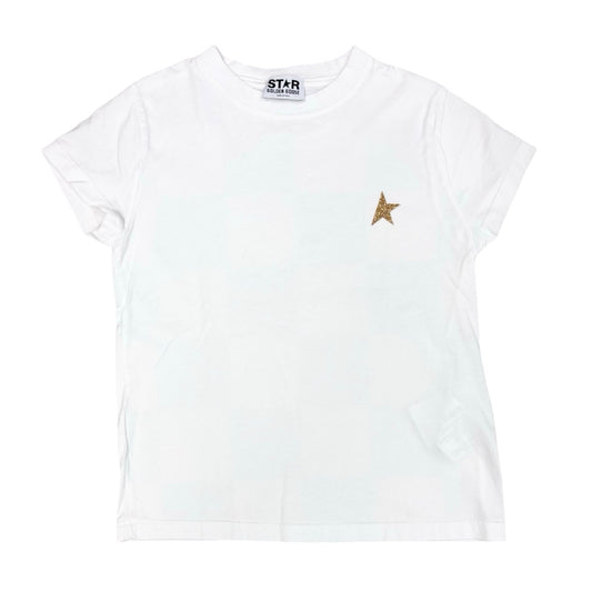 Golden Goose White tshirt w/gold star, 10 years