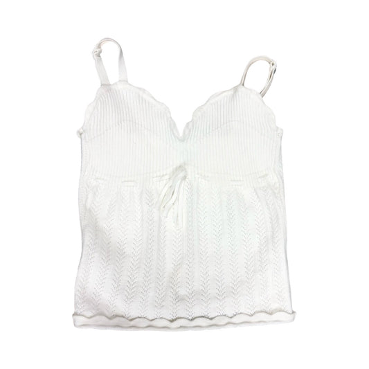 Wilfred White ribbed/eyelet tank top, Women’s 2xsmall
