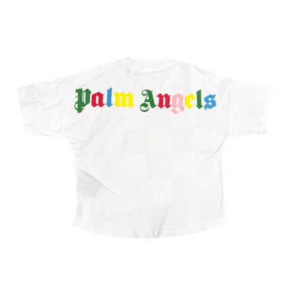 Palm Angels White w/rainbow logo tshirt, 8 years