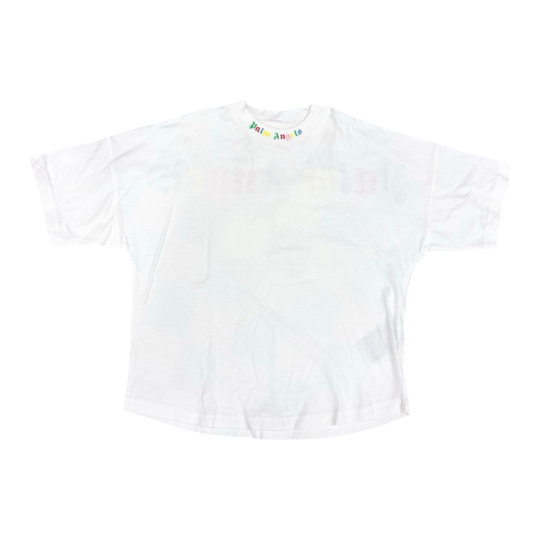 Palm Angels White w/rainbow logo tshirt, 8 years