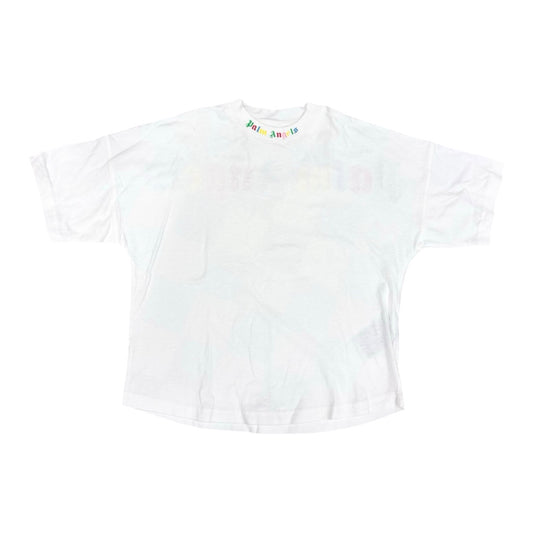Palm Angels White w/rainbow logo tshirt, 8 years