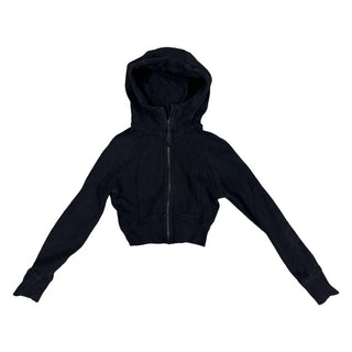 Lululemon Black cropped scuba full zip hoodie, Women’s 2