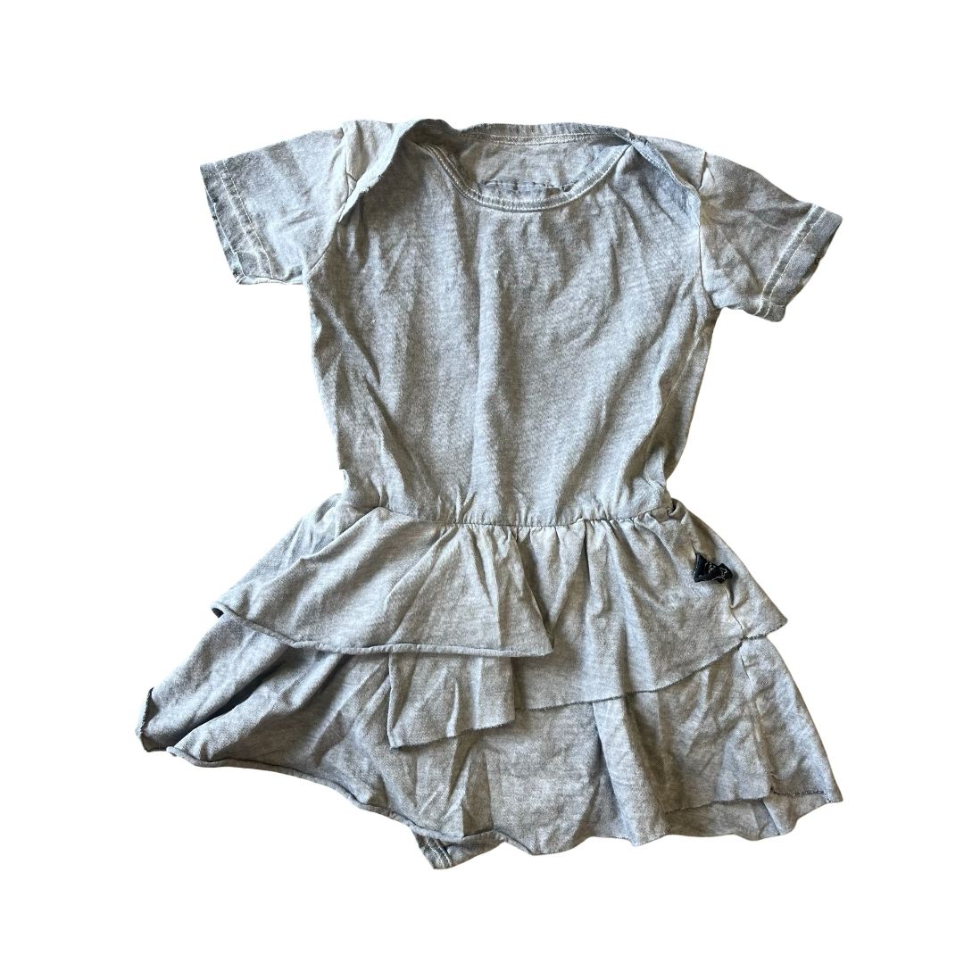 Nununu grey dress , 18-24 months