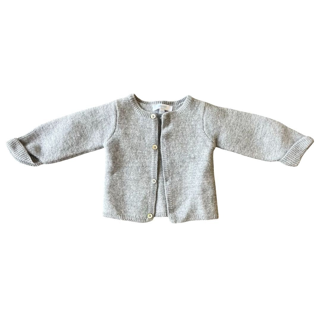 Jacadi grey wool cardigan, 6 months