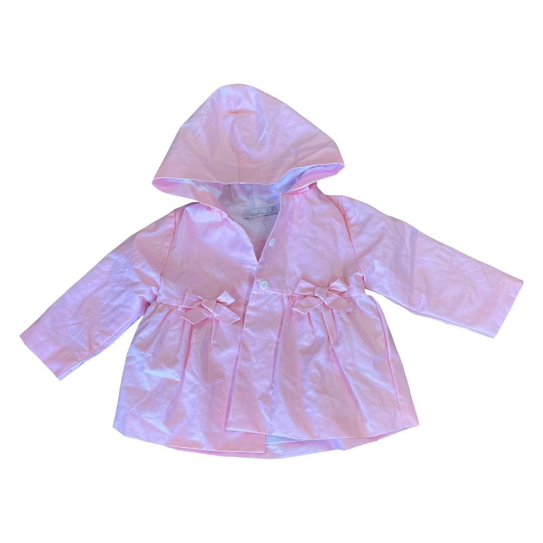 Patachou pink rain coat, 12 months