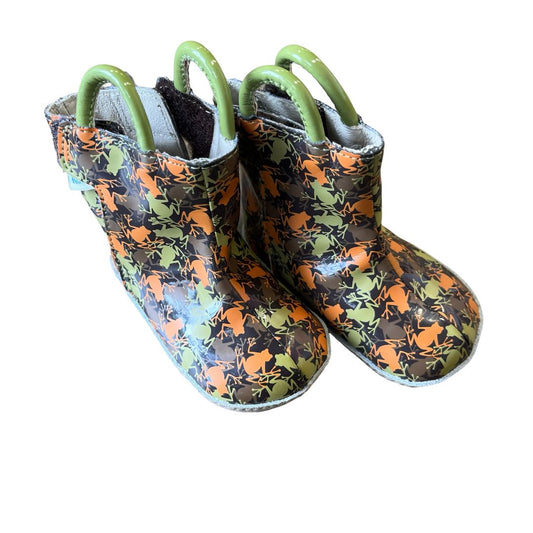 Robeez frog rain boots, 2 little kid