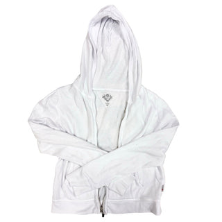 T2 Love White full zip cropped hoodie, 10 years