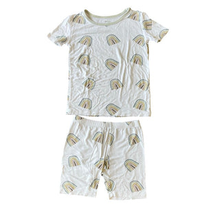 Kyte rainbow tshirt/short pj's, 4 years