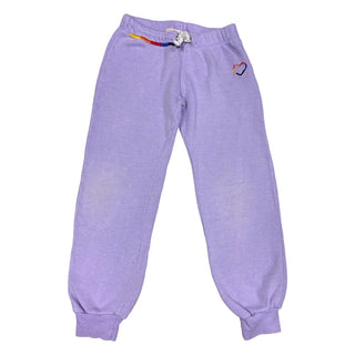 Vintage Havana Lavender w/rainbow hearts sweatpants, 10-12 years (medium)