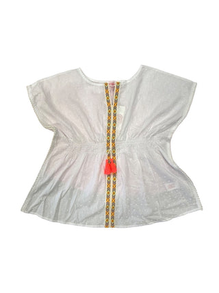 Design history White Kaftan with embroidery, new with tag, XL