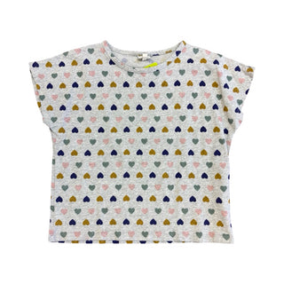 Bonton Grey w/hearts tshirt, 6 years