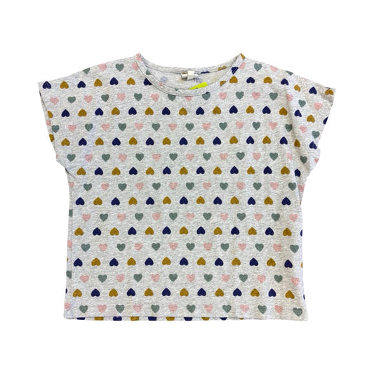 Bonton Grey w/hearts tshirt, 6 years