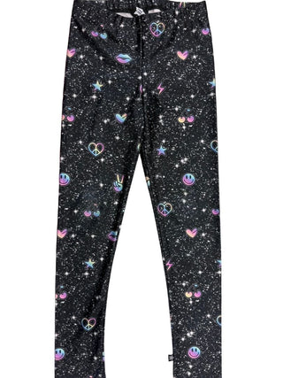 Pixielane print leggings with rainbow graphics, 8 years
