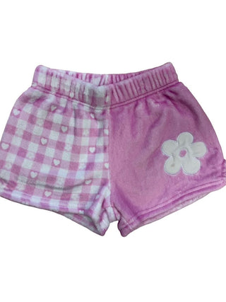 iScream x Theme pink plush pyjama shorts, 6-8 years