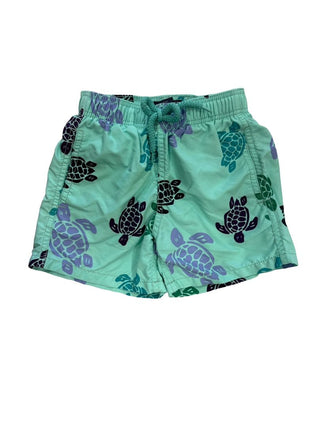 Vilebrequin turquoise trunks with turtles, 4 years