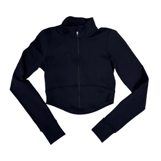 Aritzia Golden Black cropped full zip workout jacket, Women’s xsmall