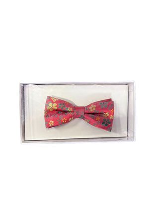 Appaman Red and Green Floral Bowtie, O/S