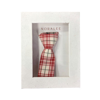 Noralee Red Plaid Tie, O/S