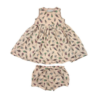 Stella McCartney Pink sun ice cream dress w/bloomers, 12 months