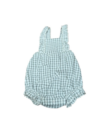 Rylee and cru Plaid romper, 6-12 months