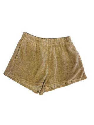 Suzie Kondi Mustard Brown Terry Cloth Short, small