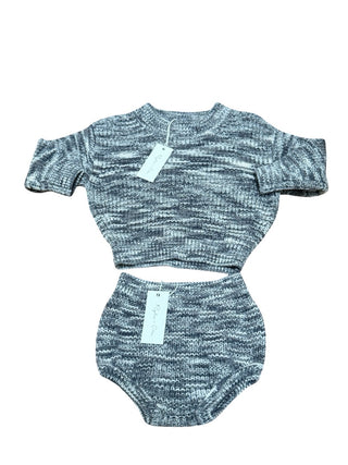 Rylee and cru New with tags relaxed slate sweater and bloomer set, 6-12 months