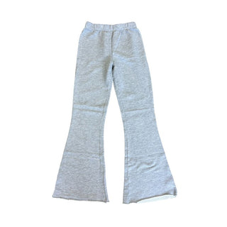 Katie J grey bell bottom sweat pants, large