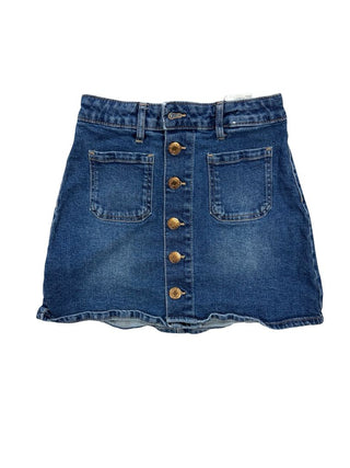 & Denim Button Down Denim Skirt, 8-9 years