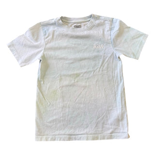 Kith Light blue/green spray paint design logo tshirt, 6-7 years (small)