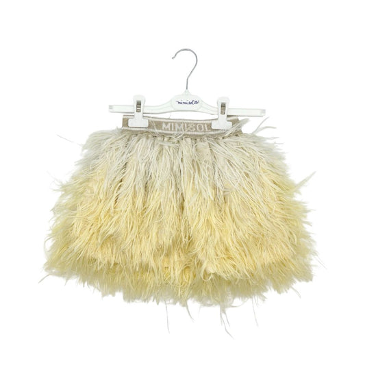 Mimisol yellow feather skirt, 5 years