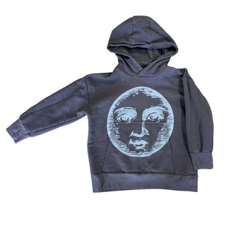Nununu Graphite moon inked hoodie, 6-7 years