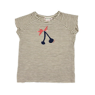Bonpoint stripped w/cherries tshirt, 8 years