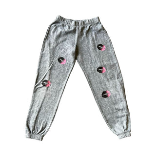 Firehouse grey w/lips sweatpants, small