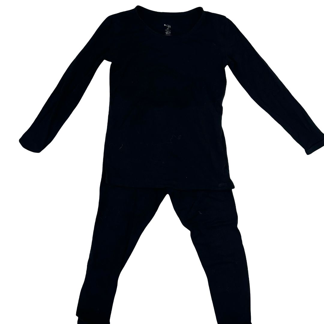 Kyte black long sleeve/pant pj's, 5 years