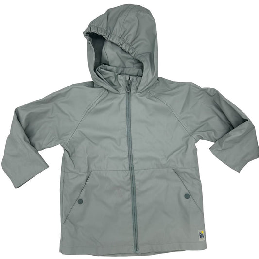 Zara teal raincoat, 4-5 years