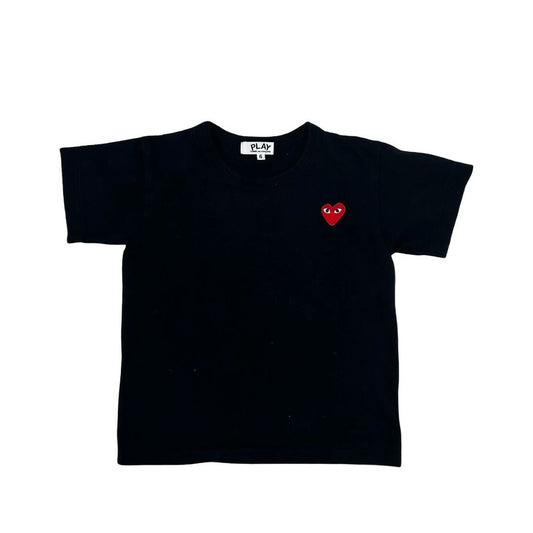 Play Comme des Garcons black tshirt w/heart, 6 years