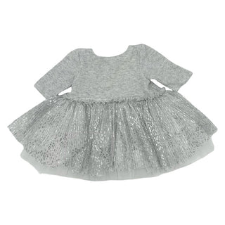 Pippa & Julie grey/silver dress, 3-6 months