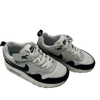 Nike white/platinum/black Air Max 1 EasyOn, 10 little kids