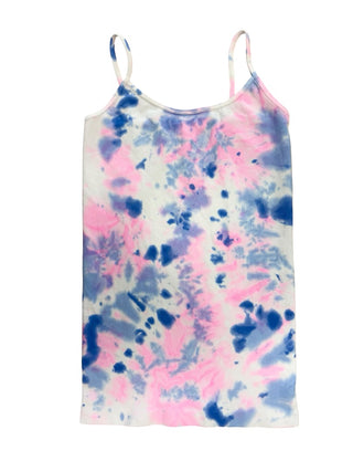 Malibu Sugar Tie dye tank top, 7-10 years