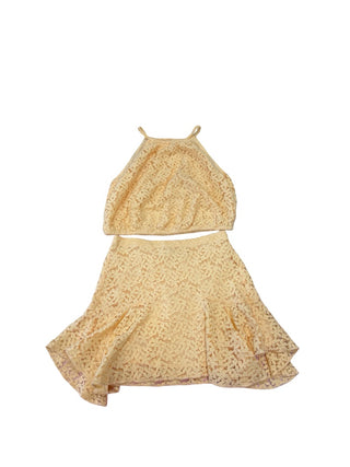 Zara Yellow skirt and top set, 8-9 years