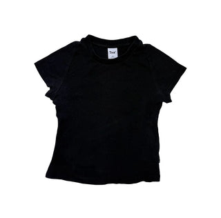 TNA black ribbed tshirt, XXS