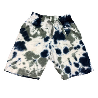 Mish Boys Green/blue tie dye cotton shorts, 4 years